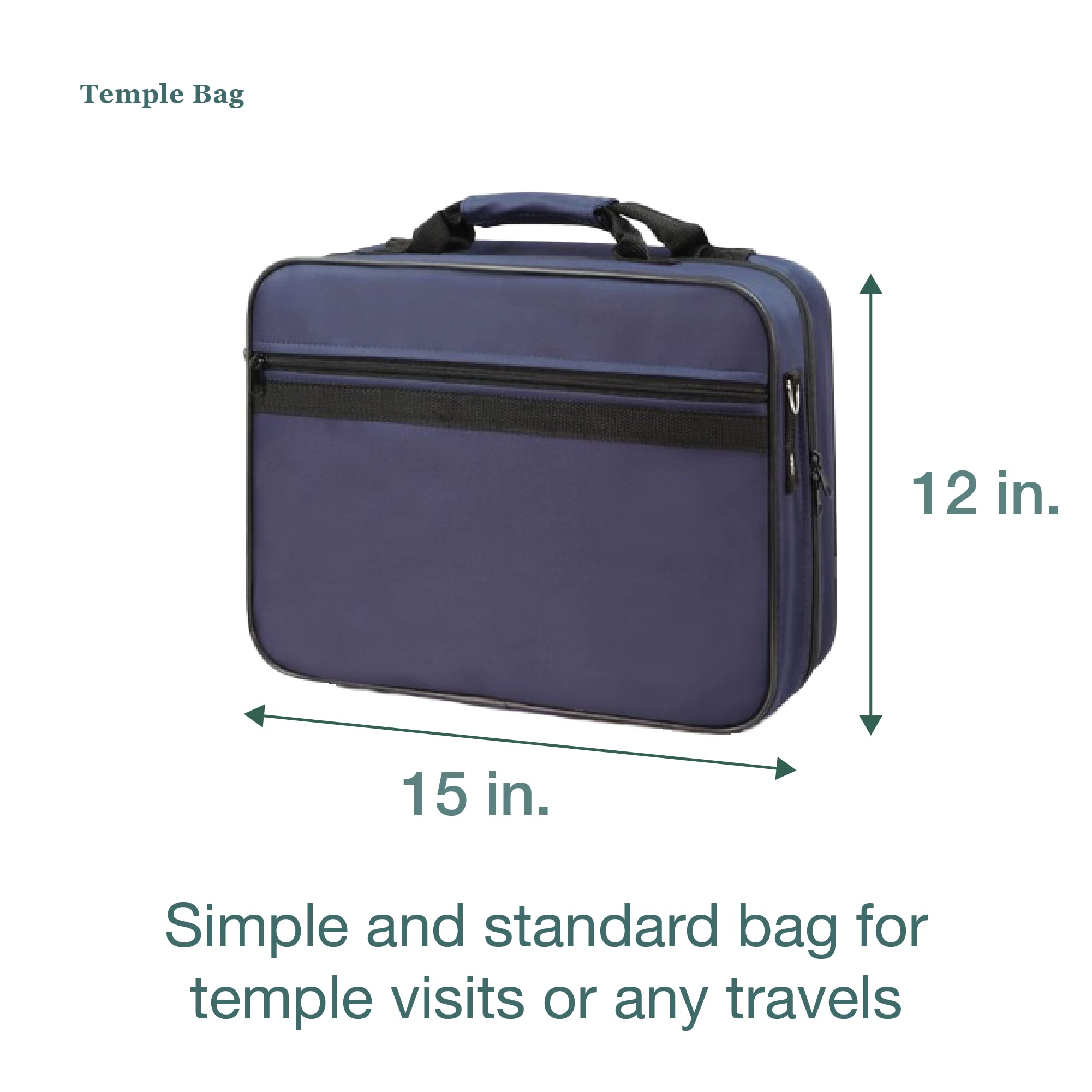 Deseret Book Temple Bag with Removable Shoulder Strap, Gift for Women, Men, Missionary, Elder or Sister - Image 4