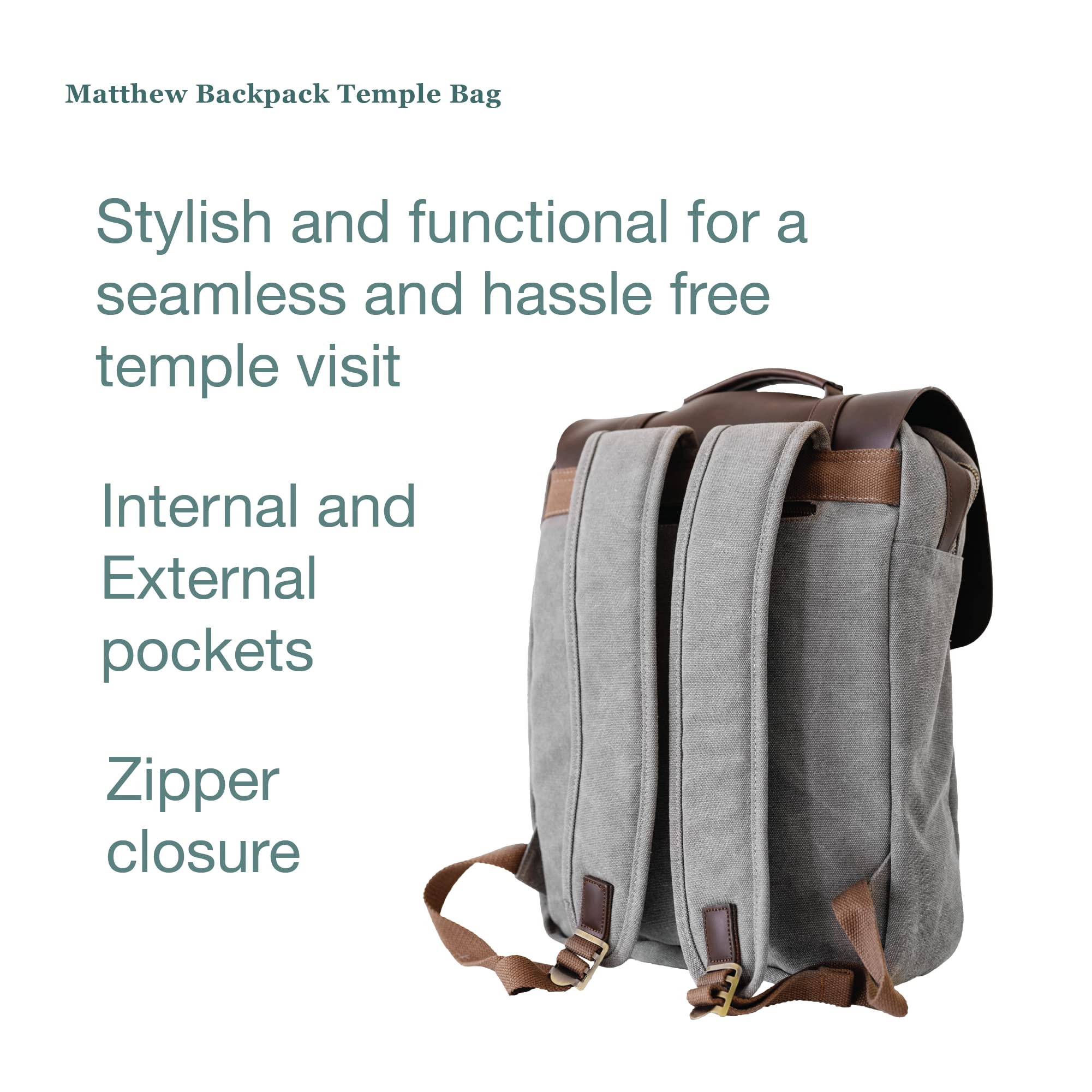 LATTER-DAY LIVING LDS Temple Bag, Matthew Backpack, LDS Gift for Women, Men, Missionary, Elder or Sister - Image 3